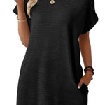 Women's Lightweight Summer T-shirt Dress with Pockets