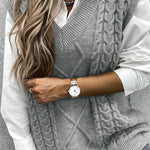 Oversized Vest Knit Sweaters Tank Pullover Fall Outfit