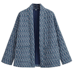 Diamond Print Loose Light Cotton Jacket