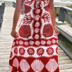 Shell white long dress
