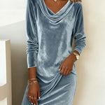 Lunori™ | Frosina Velvet Dress