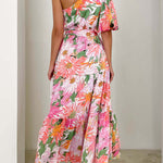 Temperament Elegant Short Sleeve Long Swing Holiday Dress