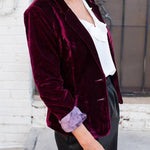 Chic Influencer Velvet Blazer