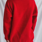 Racing Red Love Jacquard Bow Knitted Sweater