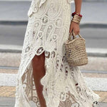 Casual Irregular Hollow Lace Skirt
