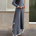 Long Sleeve Skirt Two Piece Set