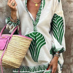 Printed Tunic Shirt Mini Dress