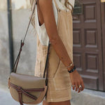 Parchment Side Buttons Sleeveless Overall Mini Dress