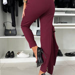 Feeling of Confidence High Rise Pocketed Tapered Pants