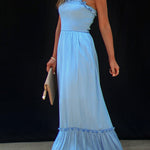 Sameera smocked tiered maxi dress