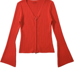 V-neck Knitted Cardigan Slim Sweater
