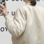 Stand Collar Thickened Single-sided Flight Jacket Baseball Jacket