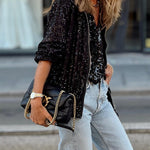 Casual fashion classic sequined jacket