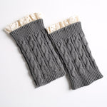 Original Creation Keep Warm Hollow Jacquard Leg Warmers Accessories