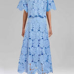 Elegant Lace Midi Skirt