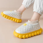 Warm Indoor Non-Slip Waterproof Soft Sole Padded Flat Shoes