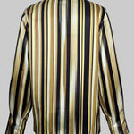Long Sleeves Buttoned Striped Lapel Blouses&Shirts Tops