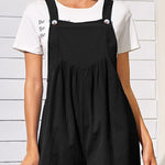 Cotton and linen loose casual one-piece wide-leg shorts