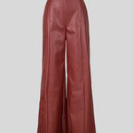 High Waisted Loose Pleated Pockets Split-Joint Pants Trousers