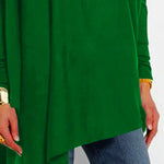 Loose Asymmetric Hollow Solid Color Cold shoulder Blouses&shirts Tops