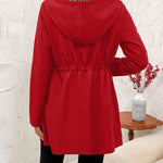 Amelia | Reversible Hooded Coat with Leopard Print
