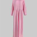 Long Sleeves Loose Buttoned Plaid Pleated Split-Joint Lapel Jumpsuits
