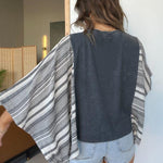Mix Match Tee Washed Stripe（No Patch）