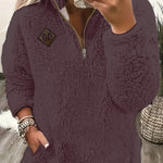 Ayla ��� Ultra-Soft High-Neck Fleece Pullover