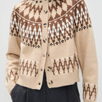 Isle Hairy Button Up Cardigan Sweater