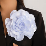 Flower Shape Solid Color Brooch Accessories