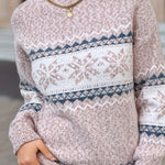 Chic Christmas Turtleneck Snowflake Sweater