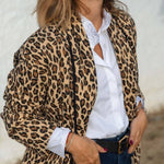 Quilted Leopard-print Jacket