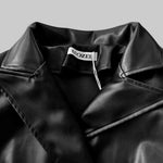 Long Sleeves Buttoned Solid Color Notched Collar Jackets Outerwear