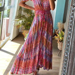 Purple Irregular Maxi Dress