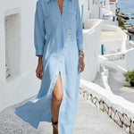 Women'S Casual Solid Color  Dress