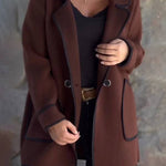 Temperament Suit Collar Double-Sided Wool Jacket