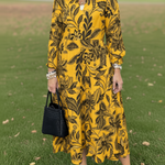 NEW🔥 V Neck Floral Vintage Print Dress