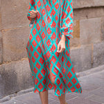 Fashion Loose Single Breasted Dress