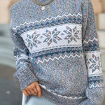 Chic Christmas Turtleneck Snowflake Sweater