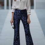Living The Dream Satin Long Sleeve Button Relaxed Blouse