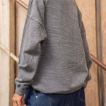 Exquisite Smiley Face Embroidered Crew Neck Sweatshirt