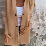 Solid Color Casual Women's Coat