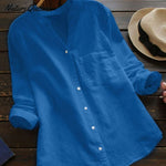 Linen Cotton Casual Loose Shirt-Buy 3 Free Shipping