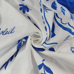 A-Line High Waisted Contrast Color Pleated Printed Ruffled Split-Joint Square-Neck Midi Dresses
