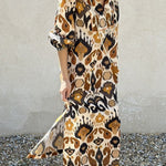 JAYA loose hem slit maxi dress
