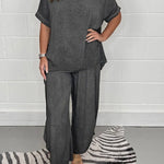 Floaty 2 Piece Sleeved Trouser Set