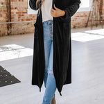 Velvet cardigan without buttons