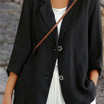Versatile Long Sleeved Casual Loose Suit Jacket
