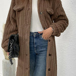 fur lapel plush top coat