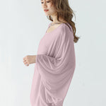 Vintage Loose Round-Neck Batwing Sleeves Shirts